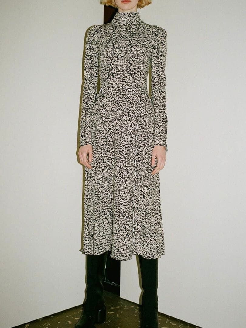 【Sea New York】シーニューヨーク/花柄ハイネックワンピース/XS