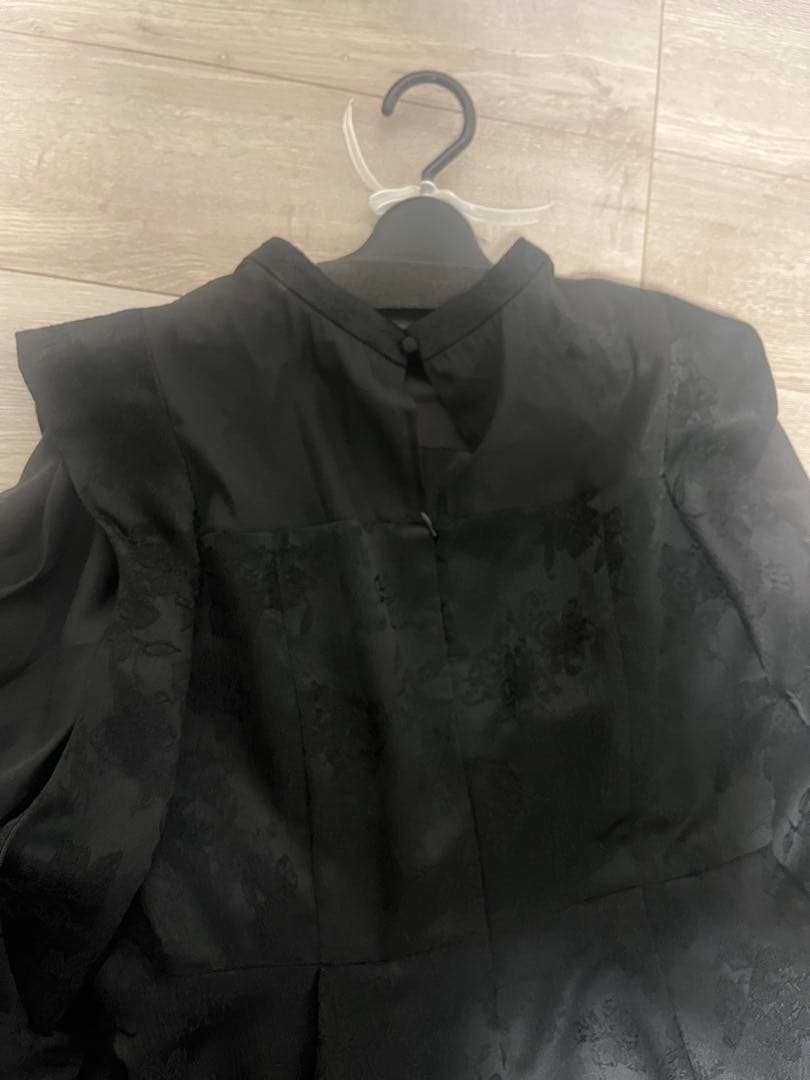 【未使用品】シースルーブラックパーティードレス