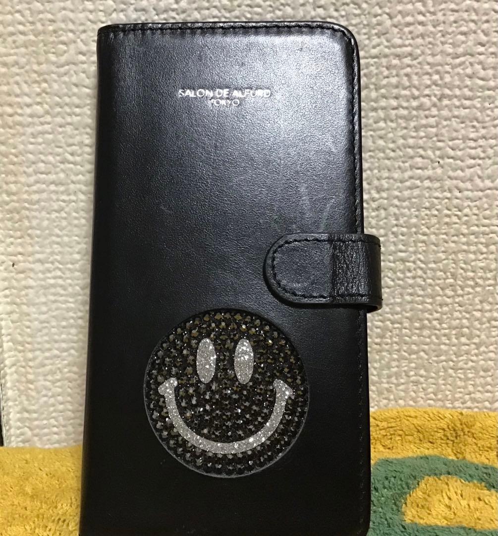 SALON DE ALFURD スマイルマーク 多機種対応 手帳型スマホケース