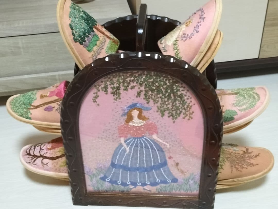 ヴィンテージ風スリッパスタンド