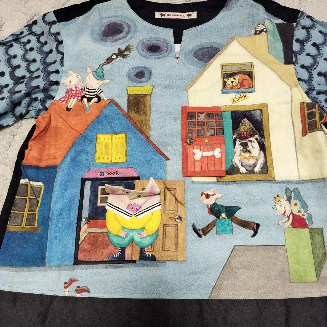 OLLEBOREBLA アルベロベロ 　ぶたさん　 チュニック　ドア