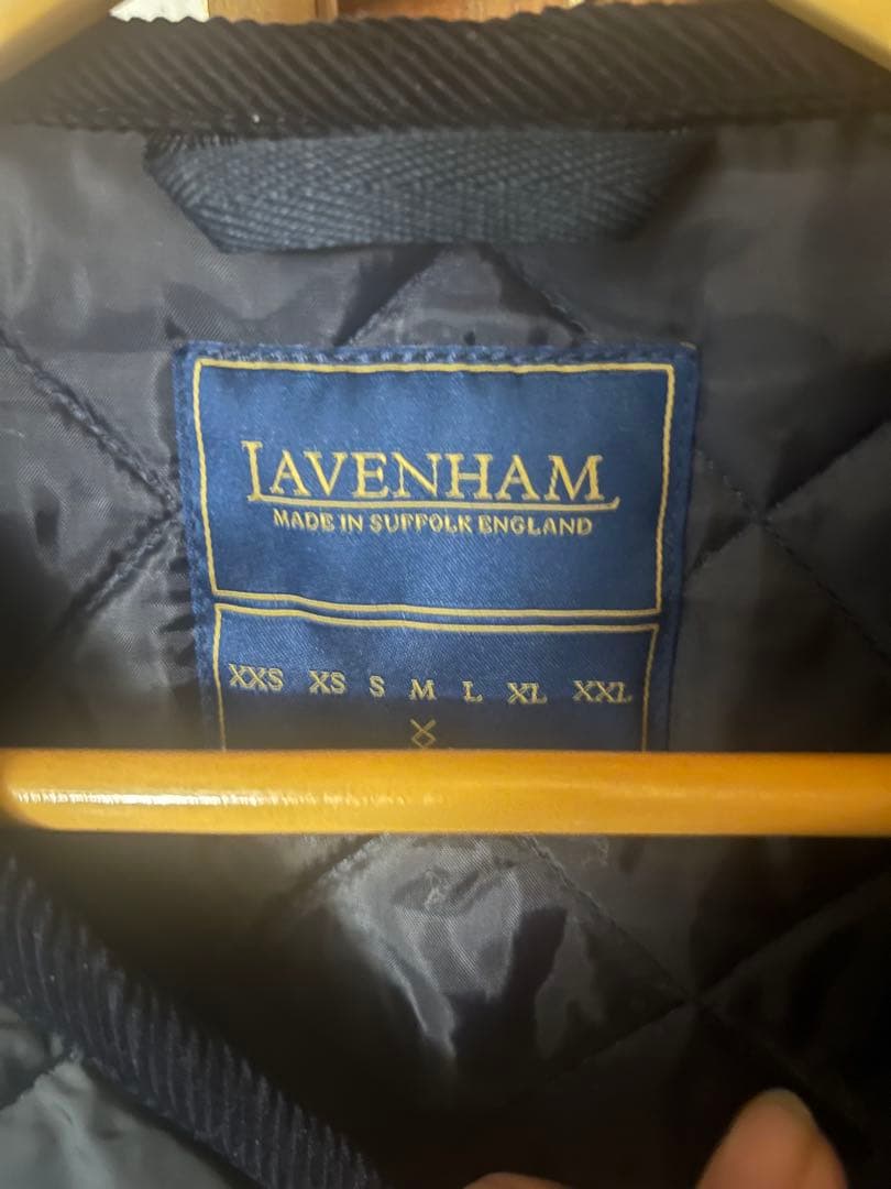LAVENHAM ブラック キルティングベスト M