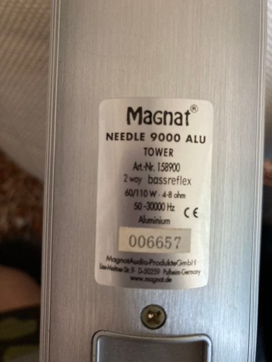 Magnat Needle 9000 Alu 5.1ch サラウンドスピーカー