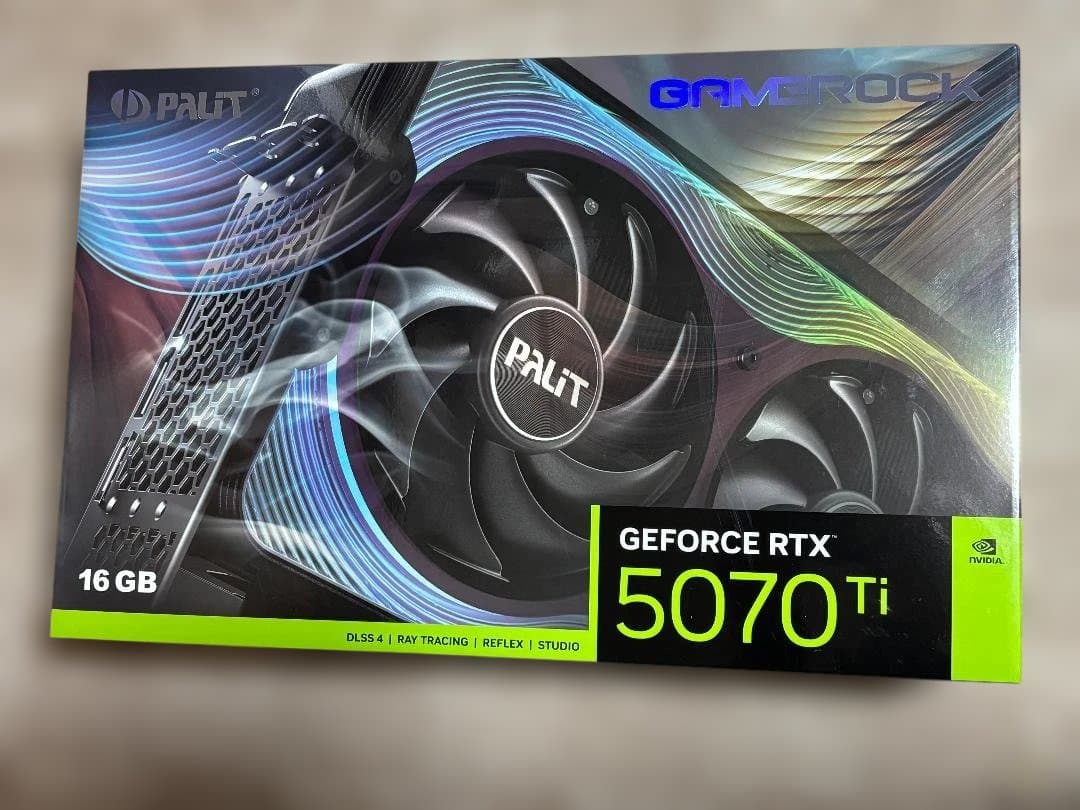 グラフィックボード・グラボ・ビデオカード PALIT GAMEROCK GeForce RTX 5070 Ti 16GB