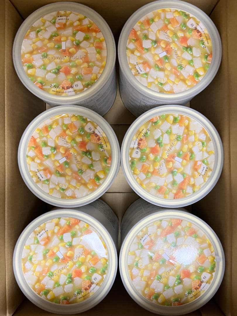 25年長期保存　野菜シチュー6缶大缶