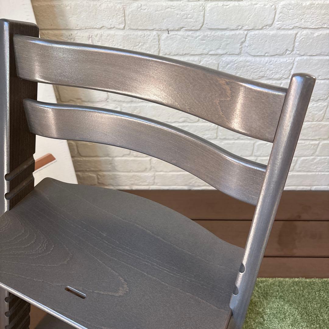 【美品✨】 STOKKE トリップトラップ シリアルナンバー5 ヘイジーグレー