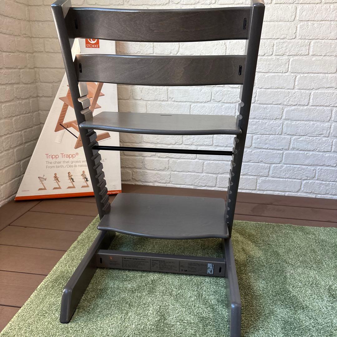 【美品✨】 STOKKE トリップトラップ シリアルナンバー5 ヘイジーグレー