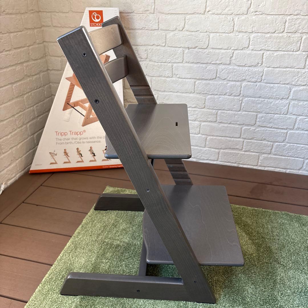 【美品✨】 STOKKE トリップトラップ シリアルナンバー5 ヘイジーグレー