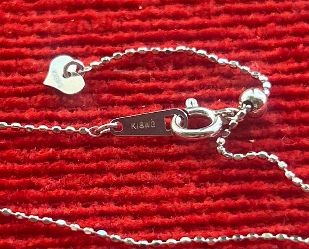 K18WG クロスモチーフ ネックレス