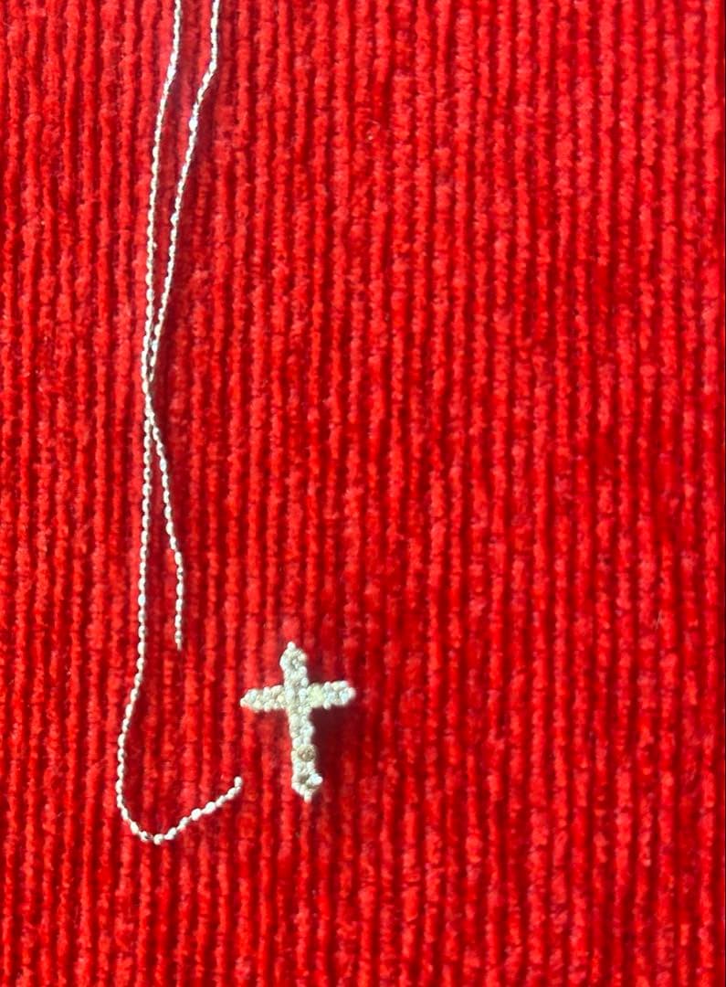 K18WG クロスモチーフ ネックレス