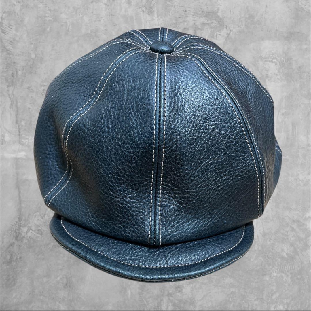 天神ワークス　JODHPURS CAP: CH03 キャップ　M レザー　牛革
