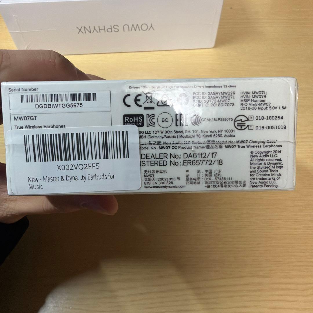 新規 MW07 ワイヤレスイヤフォン