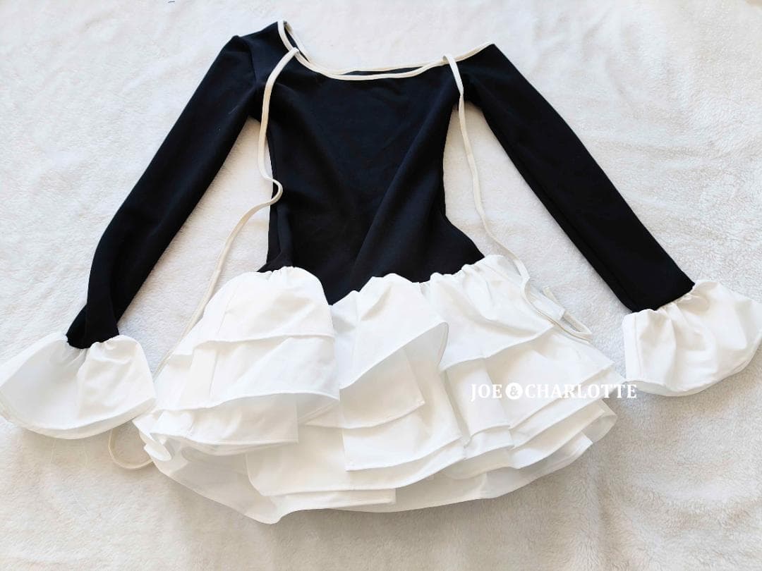 ダーリッチ darich デザインネックリボンミニワンピース ブラック FREE