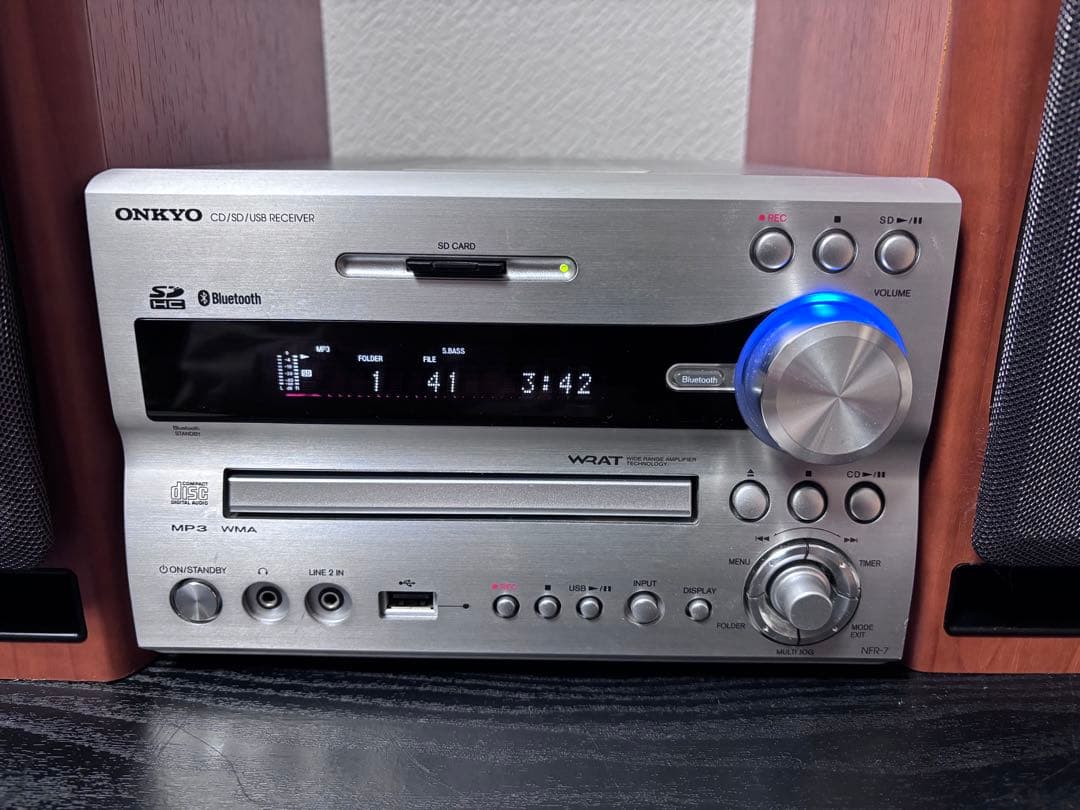 ONKYO NFR-7 CDコンポ Bluetooth対応 リモコン付き