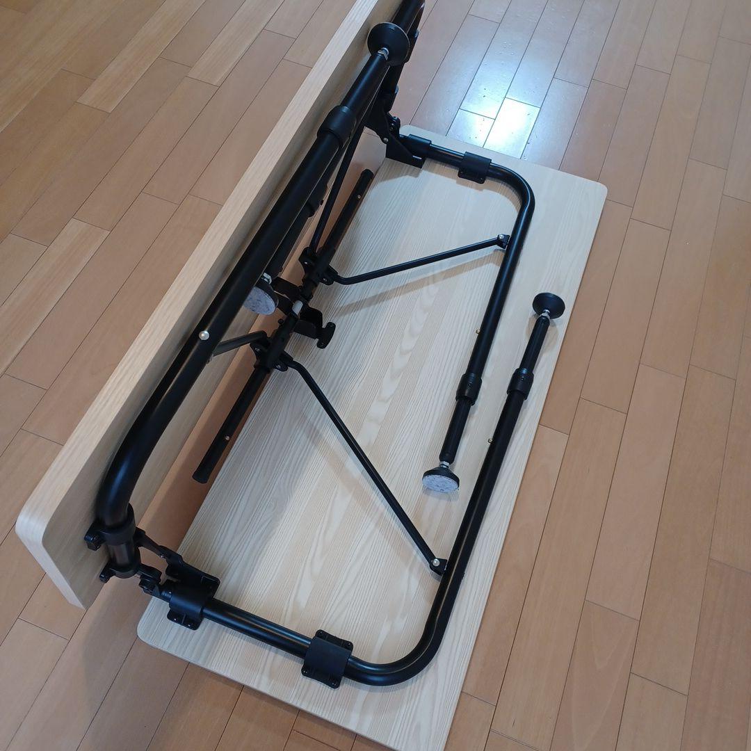 折りたたみテーブル高さ調節機能付　軽量テレワーク在宅 多目的