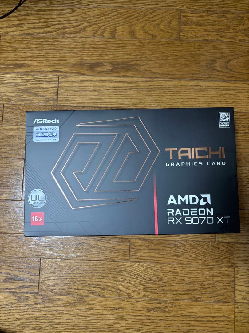 グラフィックボード・グラボ・ビデオカード ASRock Radeon RX 9070 XT 16GB OC TAICHI