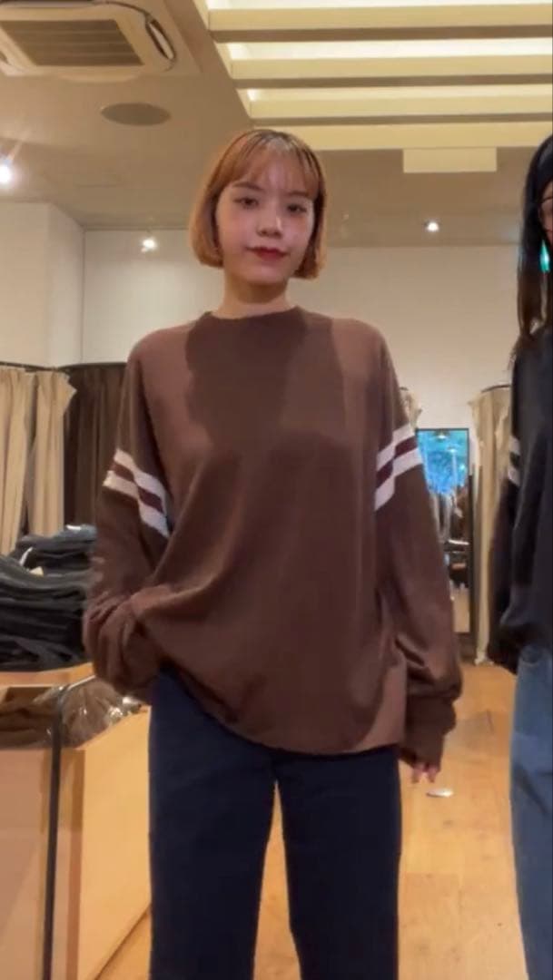 トップス SHISHIKUI REMI RELIEF football lt /BROWN