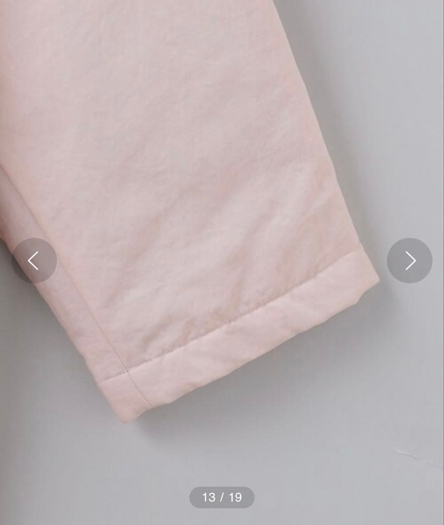 6(roku)　ナイロン レザーカラーコート　ピンク　36