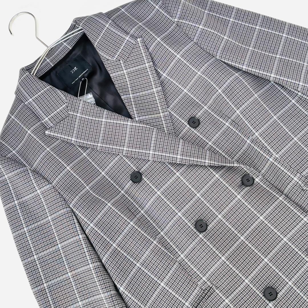 大きいサイズ✨新品未使用　23区【洗える】ガンクラブプレイドチェックジャケット