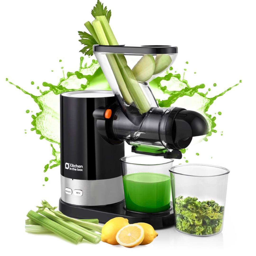 【新品未使用】スロージューサー 丸洗い コンパクト ミキサー 静音