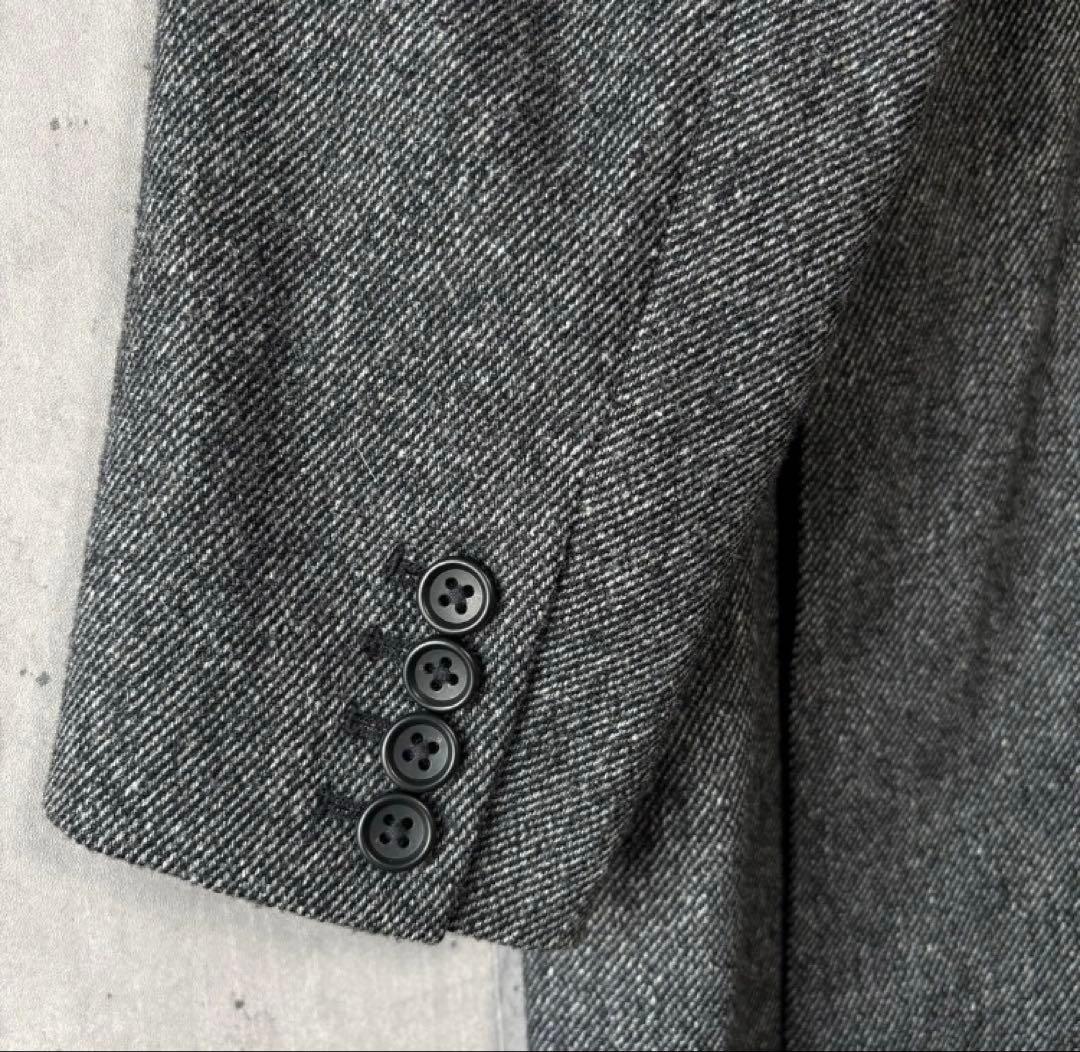 プラステ PLST ウールブレンドリラクシーダブルジャケット S ダークグレー