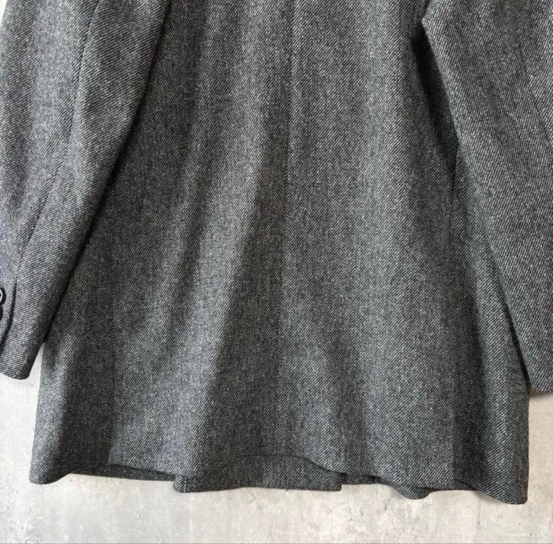 プラステ PLST ウールブレンドリラクシーダブルジャケット S ダークグレー