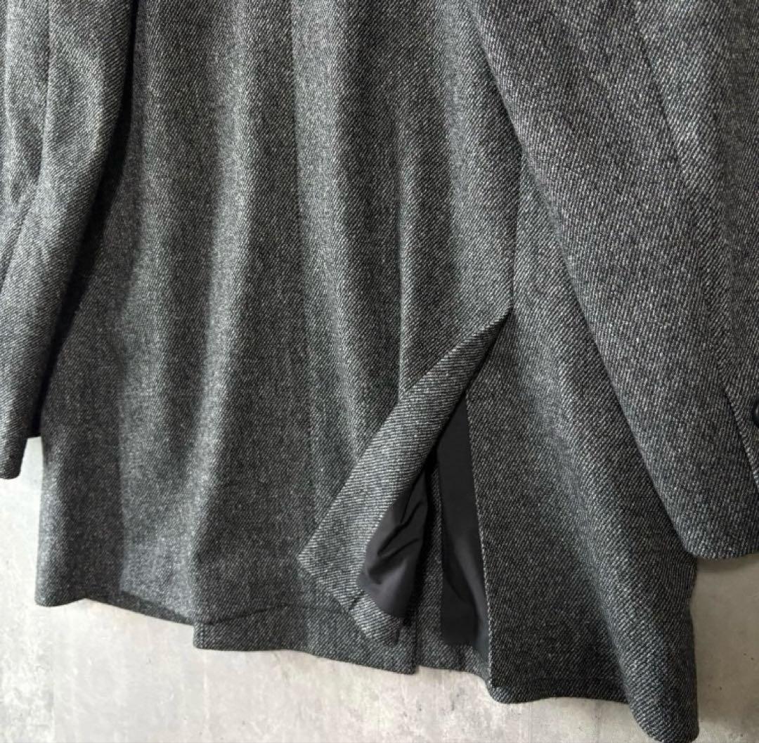 プラステ PLST ウールブレンドリラクシーダブルジャケット S ダークグレー