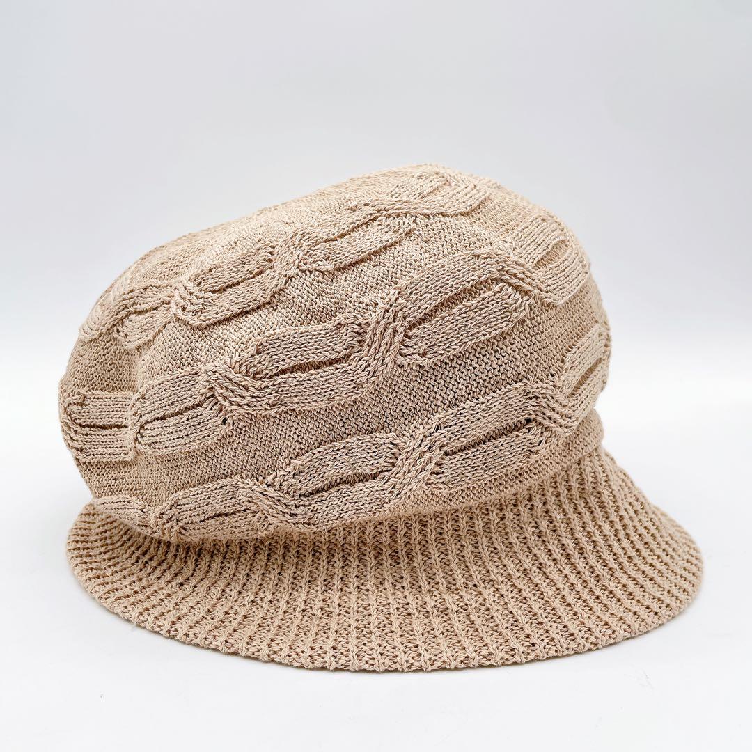 希少✨【ヴィヴィアンウエストウッド 】キャスケット ベージュハットロゴプレート