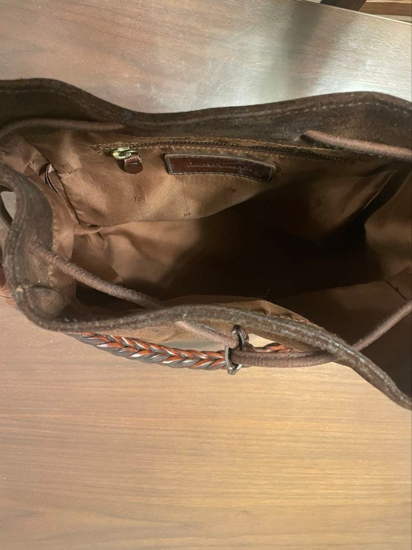 ラルフローレン　スウェードバッグ