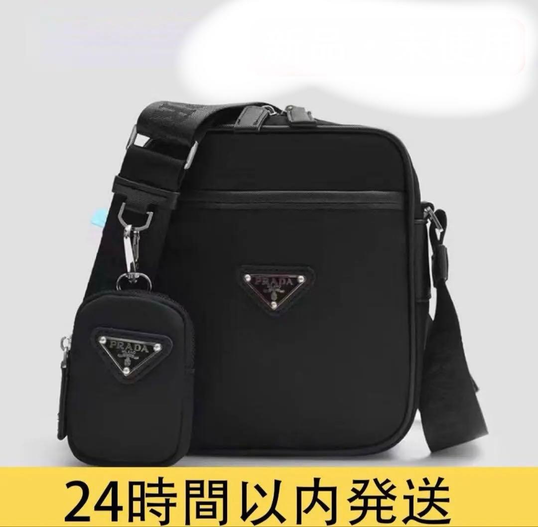 PRADA ナイロンショルダーバッグ ブラック