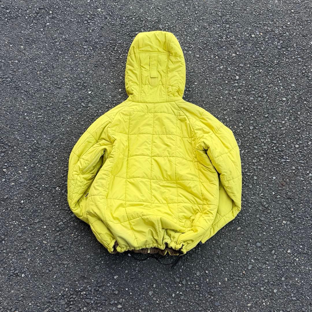 コロンビア hooded puffer jacket テック イエロー ブラウン
