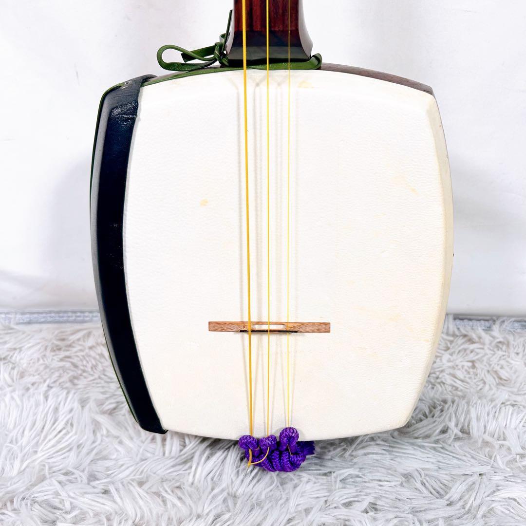 津軽三味線　高級花林材　太棹　東さわり　本皮　皮破れなし