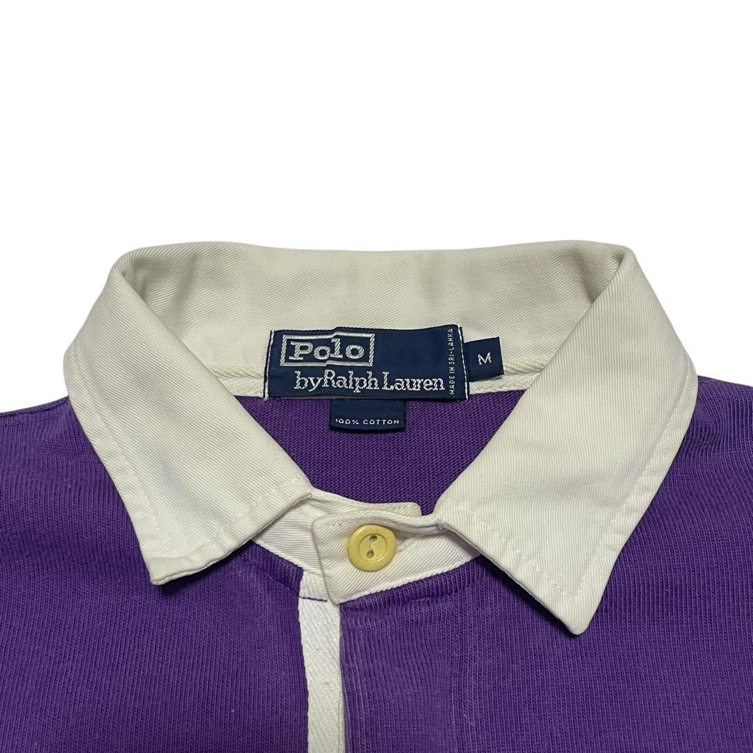90's 初期 POLO SPORT ラガーシャツ ラルフローレン パープル