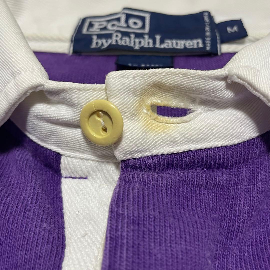 90's 初期 POLO SPORT ラガーシャツ ラルフローレン パープル