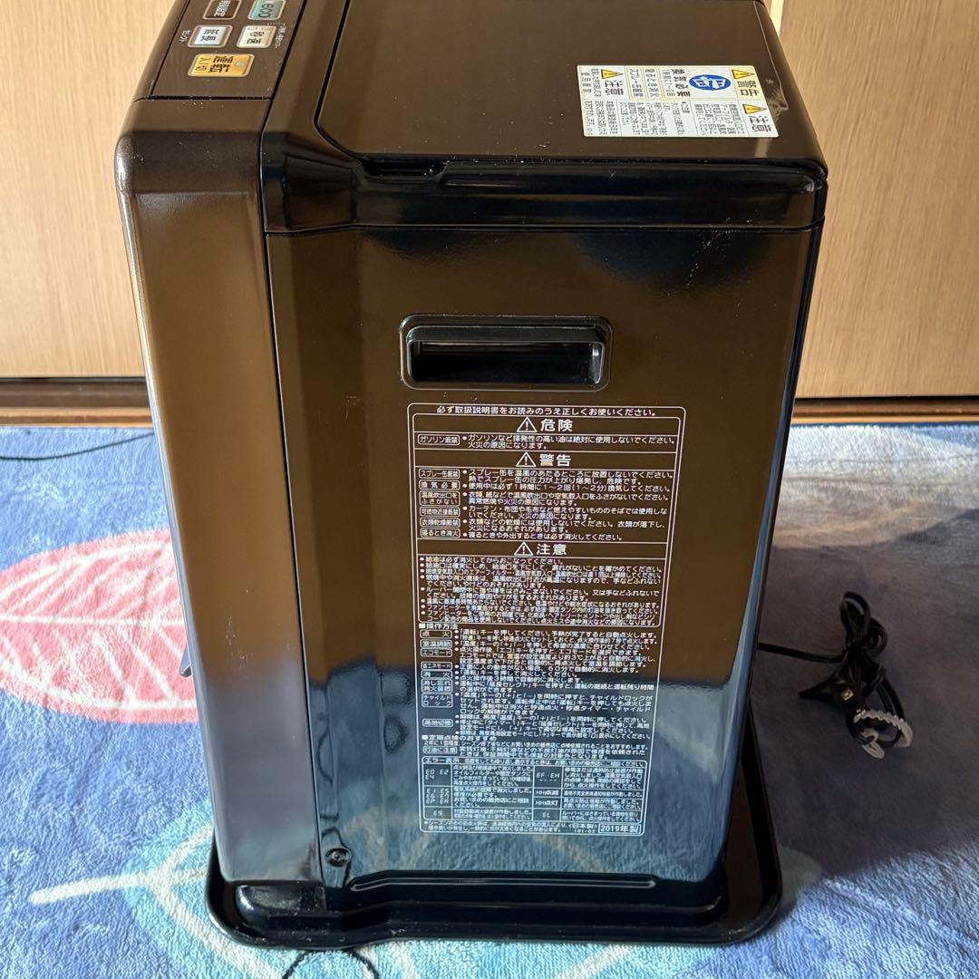 CORONA ブラック ストーブ 脱臭フィルター搭載　FH-CWZ36BY