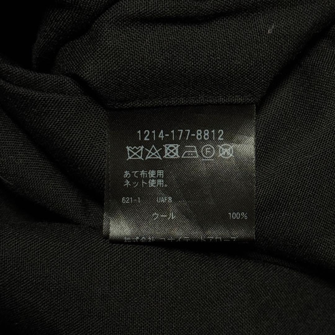 H BEAUTY&YOUTH ウールトロピカル クロスフレアパンツ ブラック L