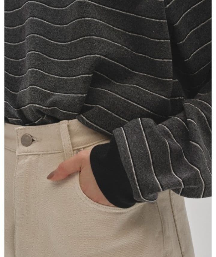 【未使用品】TODAYFUL Border Long T-shirts グレー