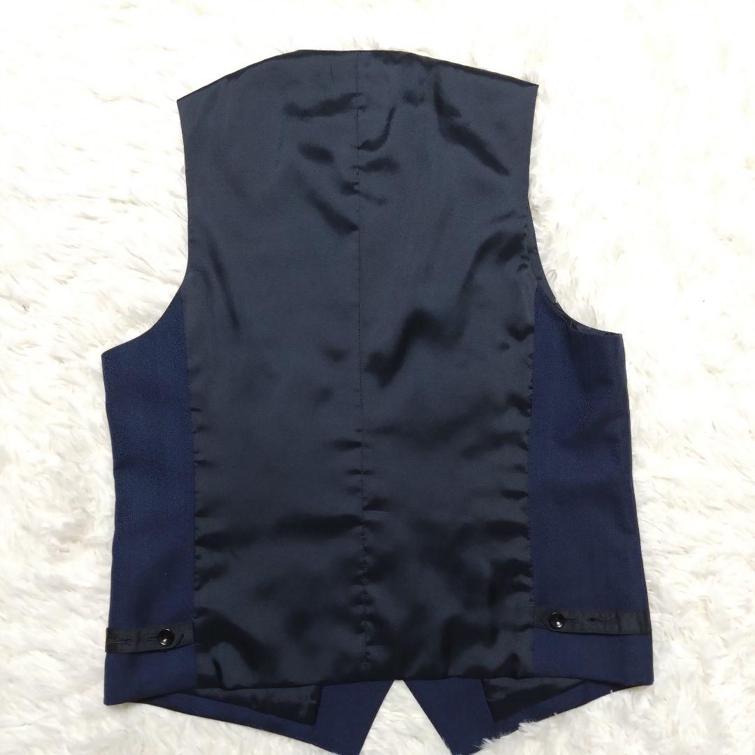 美品 スーツセレクト スリーピーススーツ セットアップ ネイビー L相当