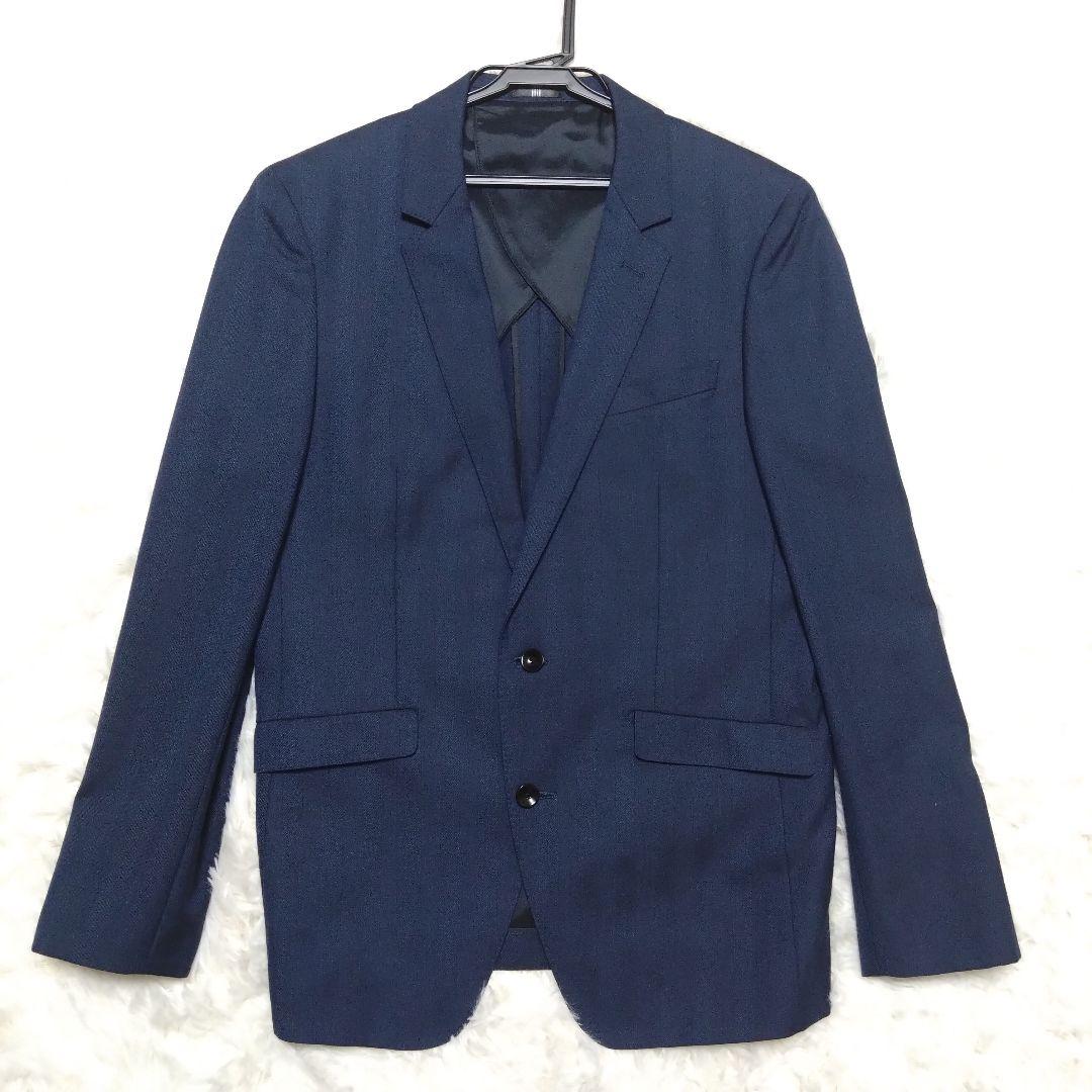美品 スーツセレクト スリーピーススーツ セットアップ ネイビー L相当
