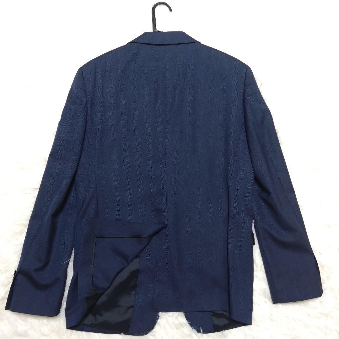 美品 スーツセレクト スリーピーススーツ セットアップ ネイビー L相当