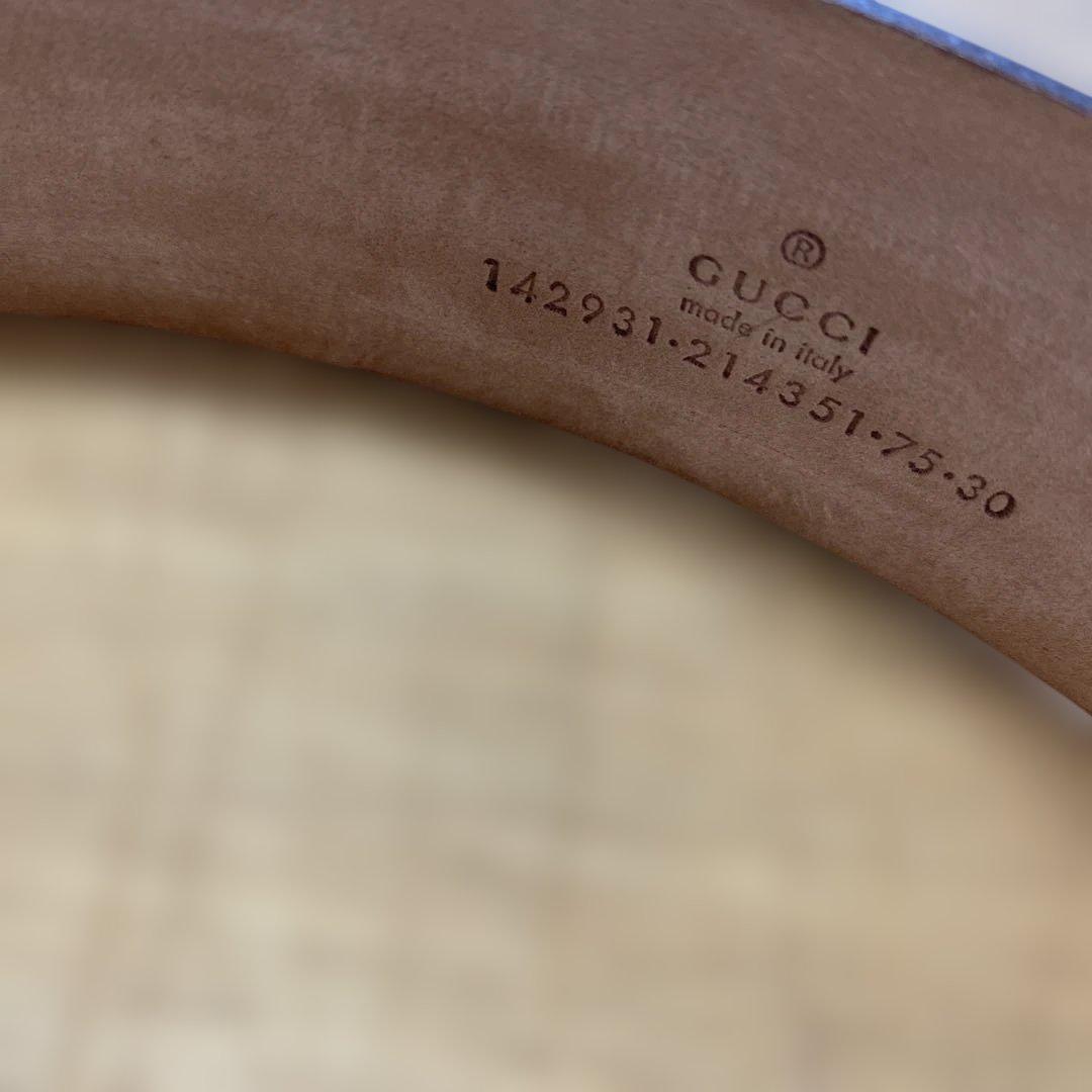 REO GUCCI ベルト インターロッキング グッチシマ GGレザー