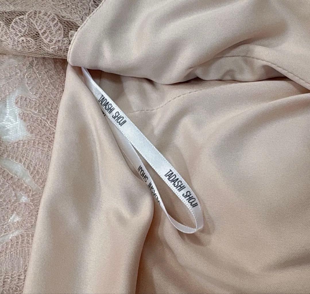 タダシジョージ レース ワンピース ピンク系 フォーマル　ドレス ０