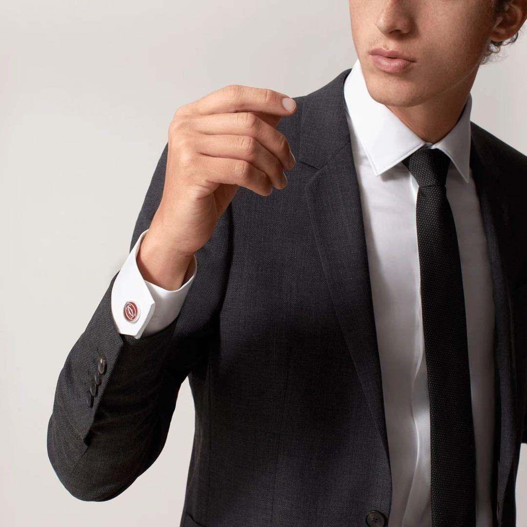 【Cartier】カルティエ ダブル C ドゥ ロゴ カフリンクス カフス