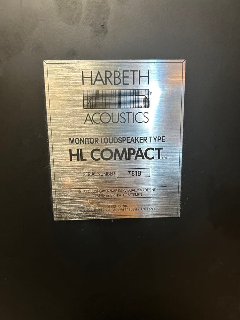 【まつつつんさん専用】Harbeth HL Compact モニタースピーカー