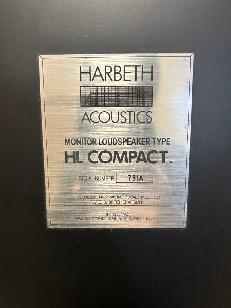 【まつつつんさん専用】Harbeth HL Compact モニタースピーカー