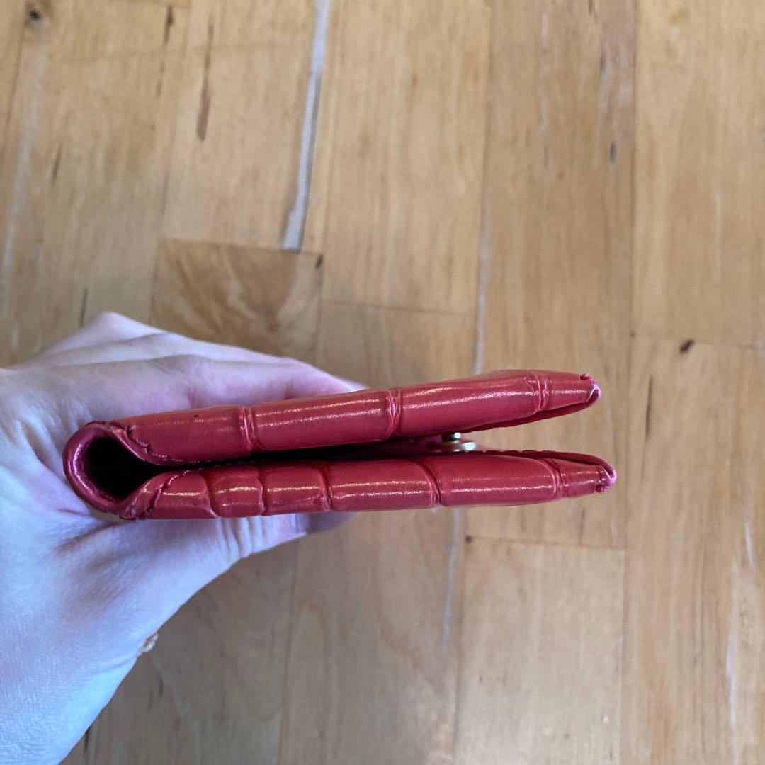 Tory Burch 赤 レザー 名刺入れ