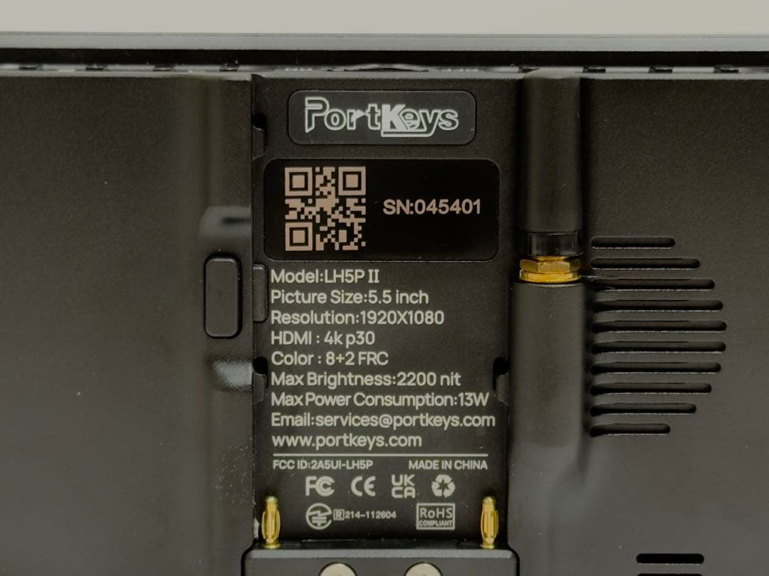 PortKeys LH5P II カメラ用モニター 5.5インチ 2200nit