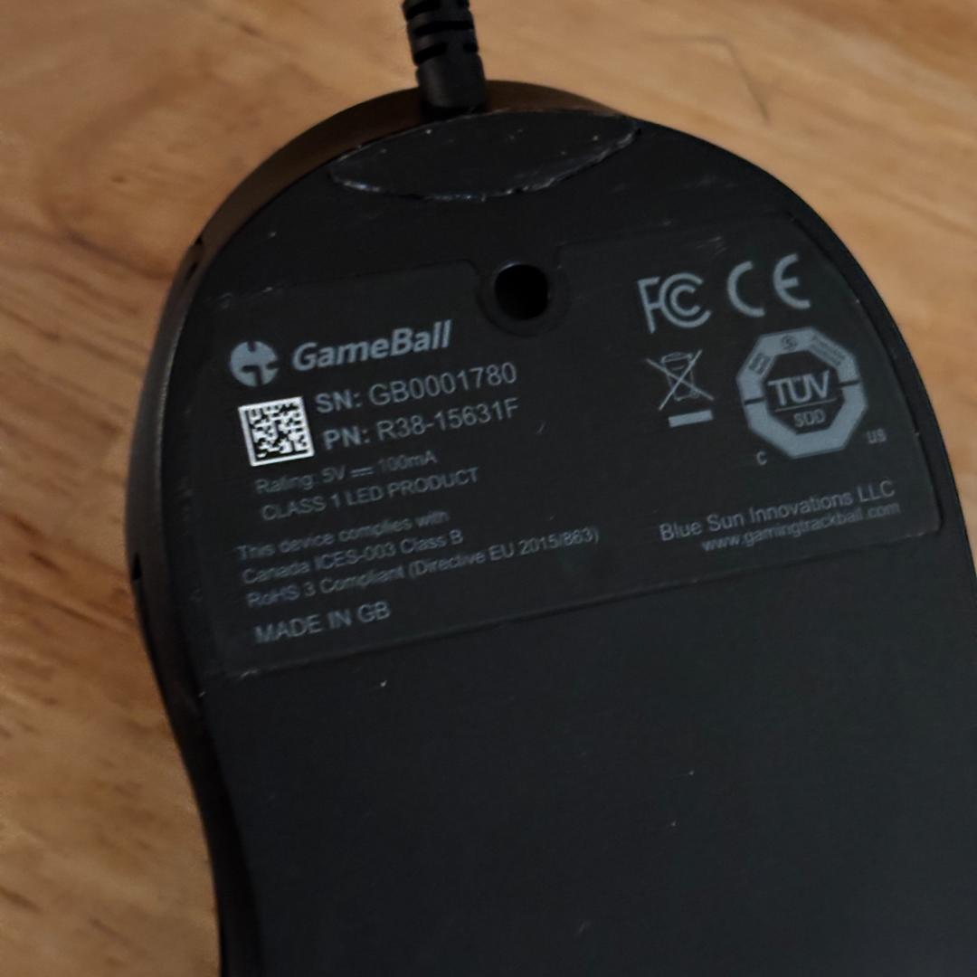 GameBall トラックボールマウス 黒