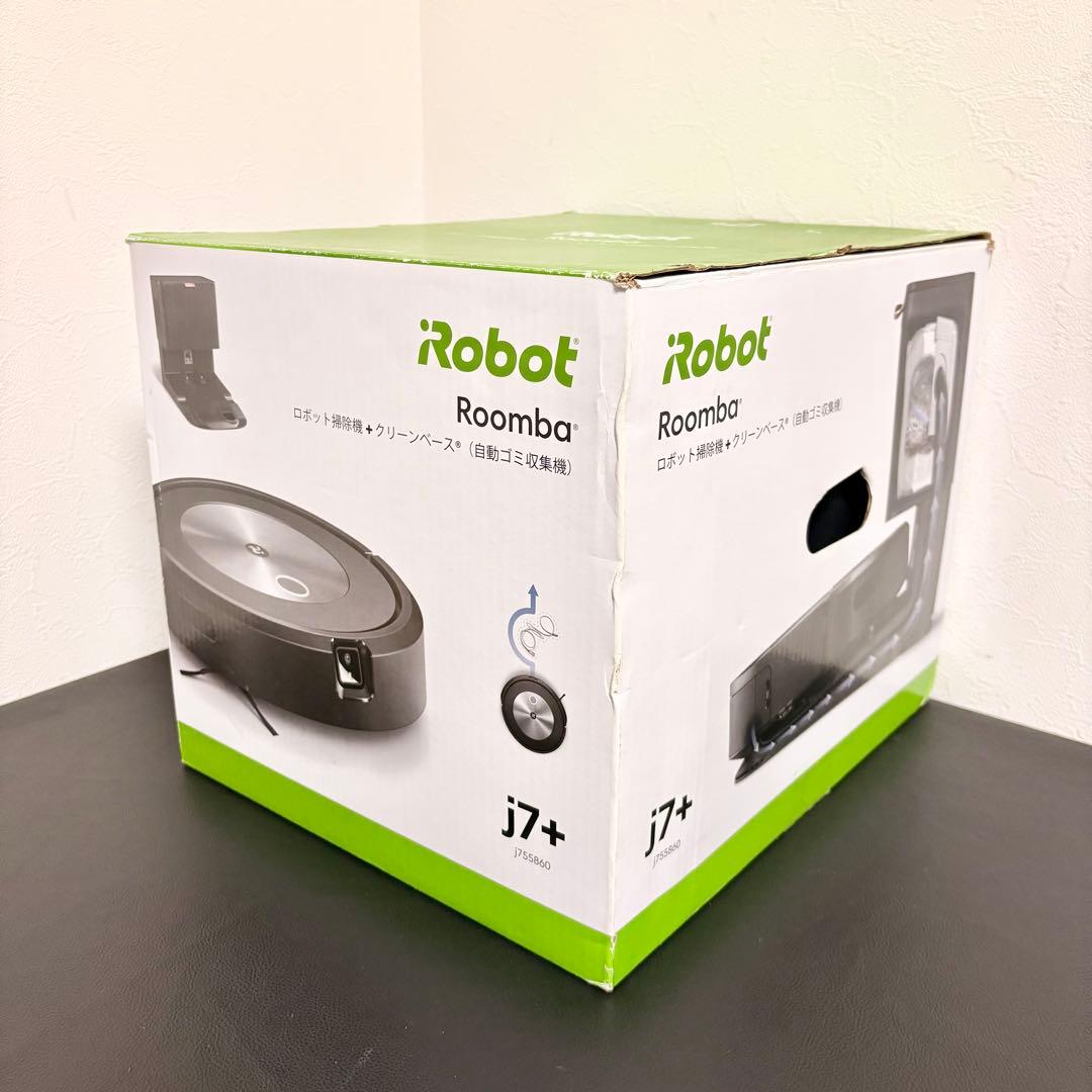 【通電OK／現状品】 Roomba j7+ ルンバロボット掃除機+クリーンベース