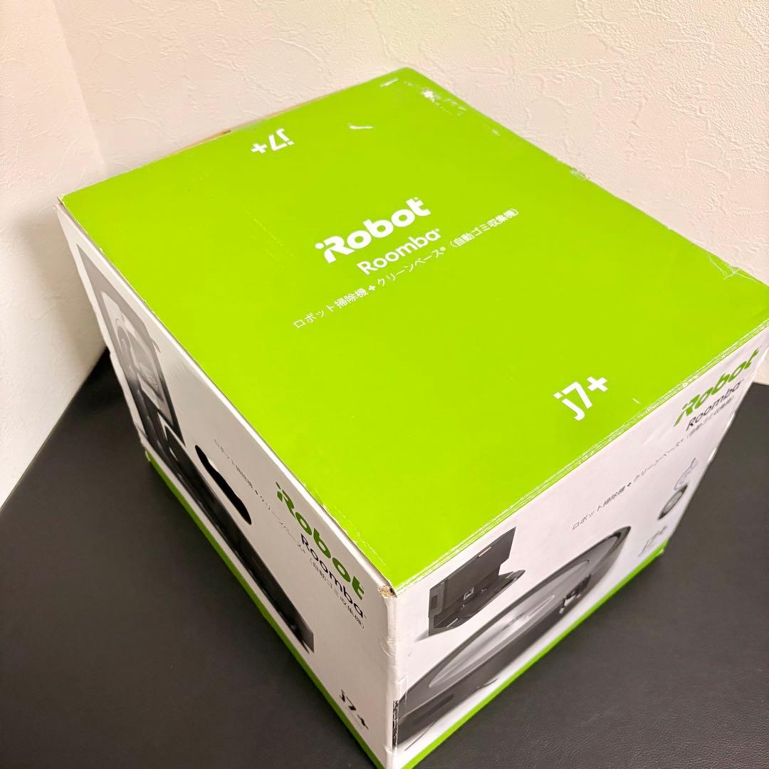 【通電OK／現状品】 Roomba j7+ ルンバロボット掃除機+クリーンベース